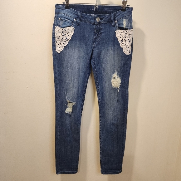STS Blue Distressed Denim skinny jeans size 3 - Picture 4 of 11